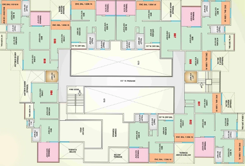 Floor Plan of Shiv Hazel View in Hinjewadi, Pune - Image 187231
