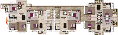 Floor Plan of Aastik Residency in Patia, Bhubaneswar - Image 187256