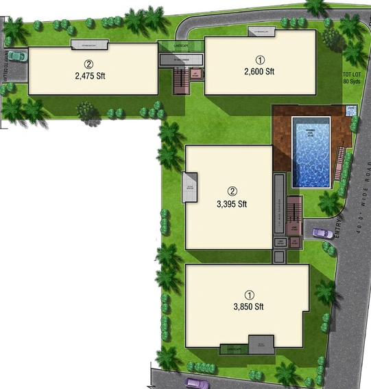 Master Plan of Sri Fortune Exotica in Jubilee Hills, Hyderabad - Image 187263