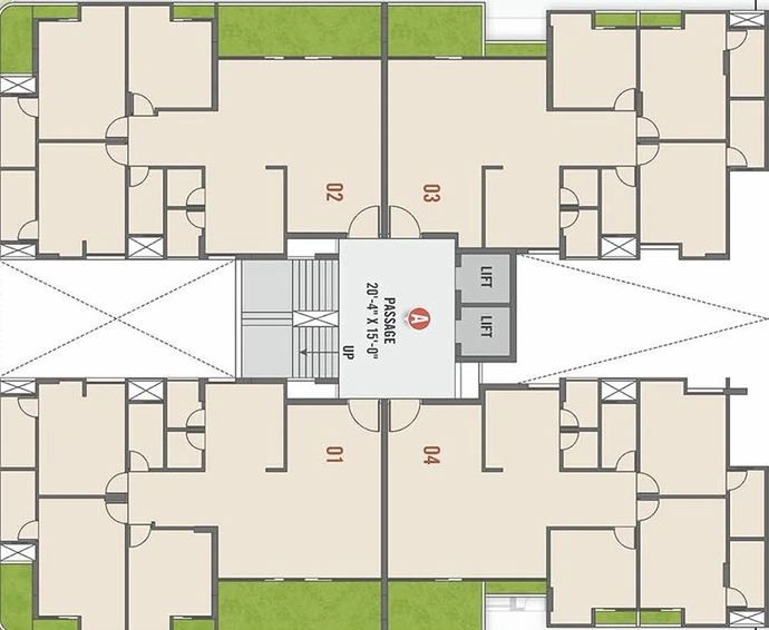 Floor Plan of Madhuvan Space in Harni, Vadodara - Image 187335