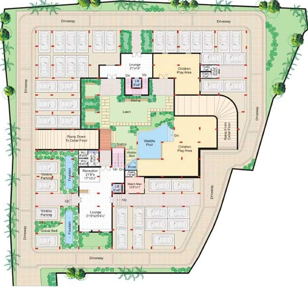Master Plan of Sri Sreenivasa Windsor in Begumpet, Hyderabad - Image 187392
