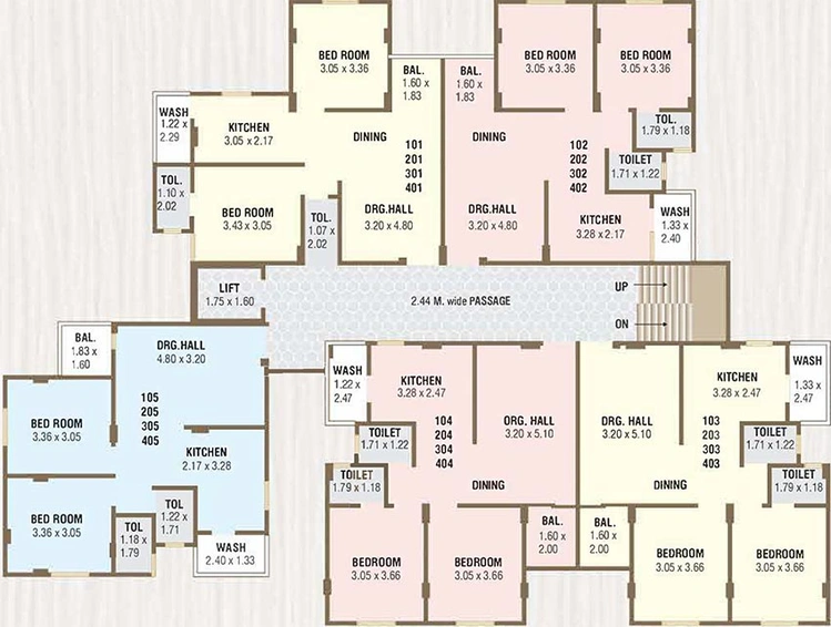 Floor Plan of Siddheshwari Nandish Avenue Tower B in Kalali, Vadodara - Image 187426