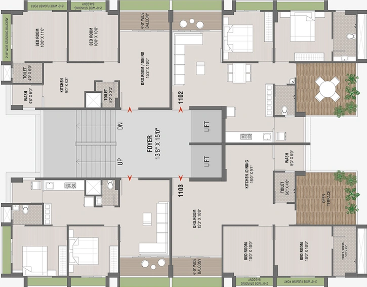 Floor Plan of ARP Anantam 51 in Vasna, Ahmedabad - Image 187476