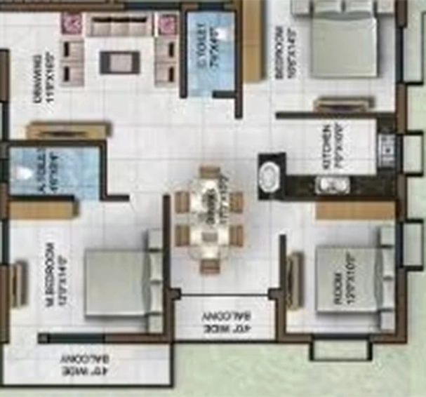 3 BHK Flat in Shree Jagannath Rajsikhar in Patia, Bhubaneswar - Image 822073