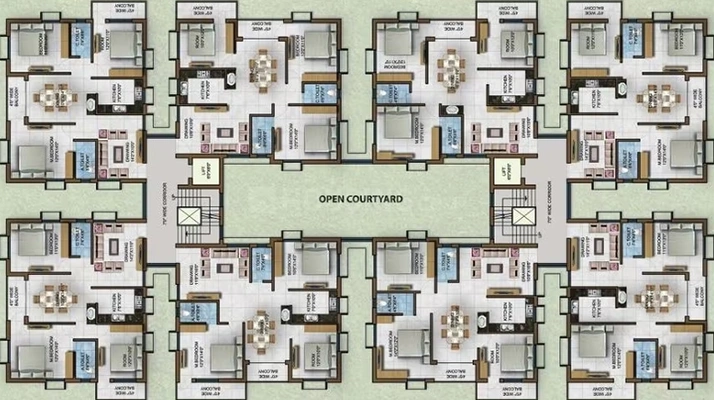 Floor Plan of Shree Jagannath Rajsikhar in Patia, Bhubaneswar - Image 187495