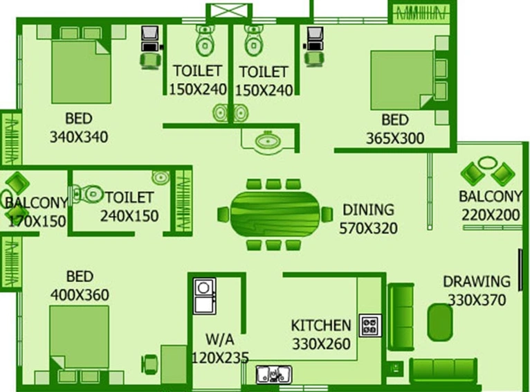 3 BHK Flat in Jewel Crest View in Kakkanad, Kochi - Image 822148