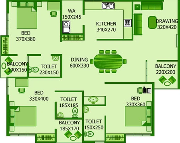3 BHK Flat in Jewel Crest View in Kakkanad, Kochi - Image 822149