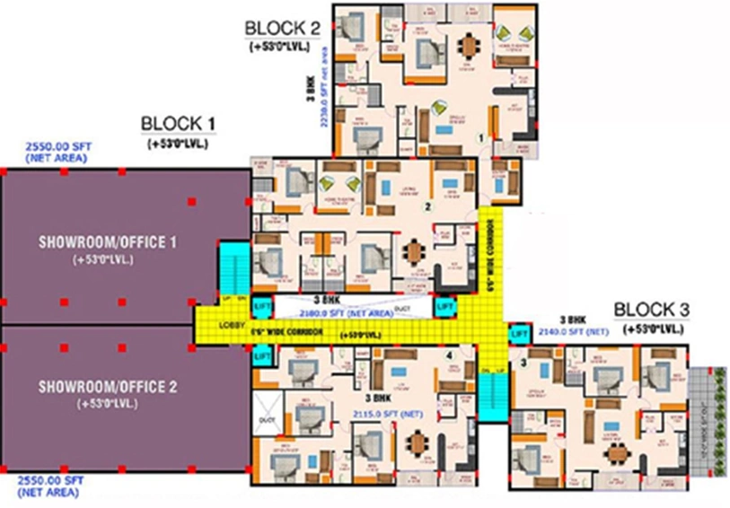 Floor Plan of Shriya EAPL Ventures in Khairatabad, Hyderabad - Image 187717