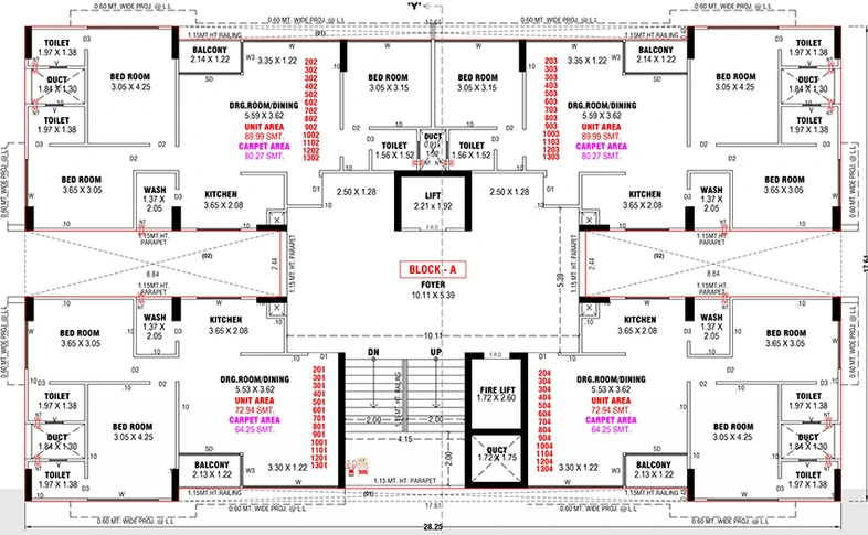 Floor Plan of Dhiva Kalash Orlena in Adalaj, Gandhinagar - Image 187747