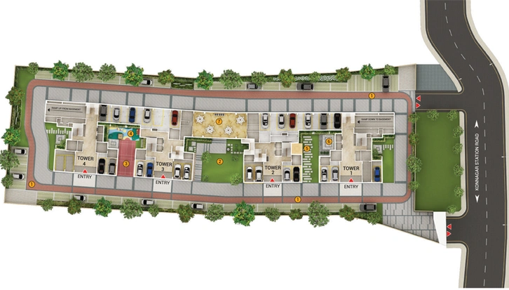 Master Plan of Merlin Gangotri in Konnagar, Kolkata - Image 187880