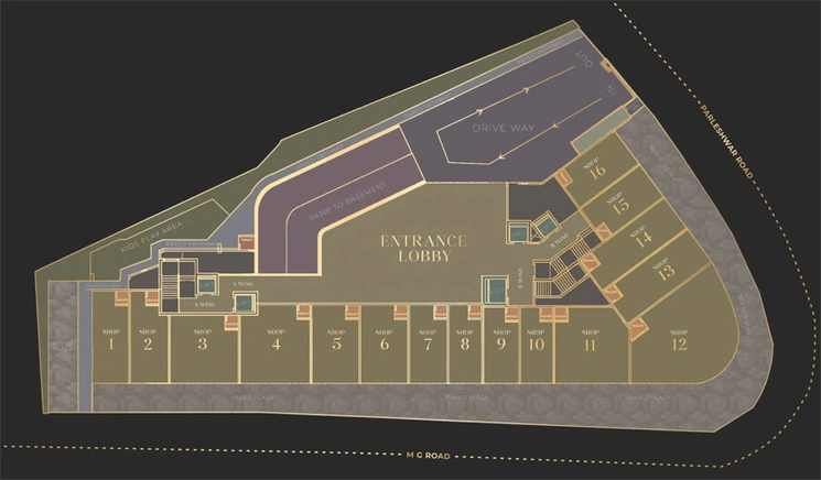 Master Plan of Jet Gold Residences in Vile Parle East, Mumbai - Image 115816