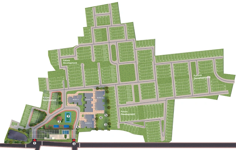 Master Plan of Squaremark Mohorkoonjo in Baruipur, Kolkata - Image 187960
