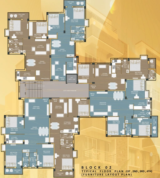 Floor Plan of Srishti Sukh in Garia, Kolkata - Image 187973