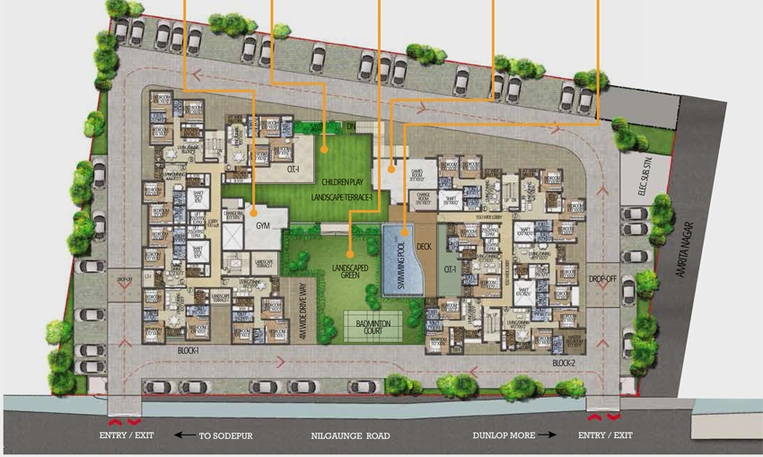 Master Plan of StarOm Millenia in BT Road, Kolkata - Image 188003