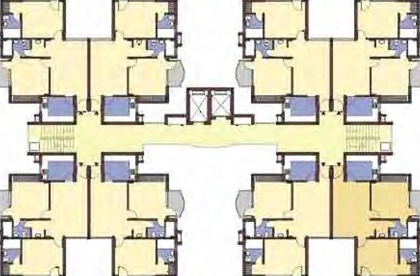 Floor Plan of NBCC Heights in Sector 89, Gurgaon - Image 188050