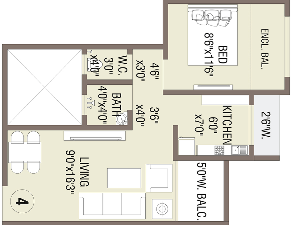 1 BHK Flat in Estquire Om Ganesh And Ashopalav CHSL in Nalasopara East, Palghar - Image 822269