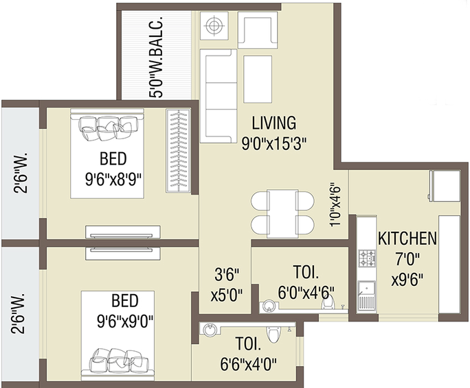 2 BHK Flat in Estquire Om Ganesh And Ashopalav CHSL in Nalasopara East, Palghar - Image 822270
