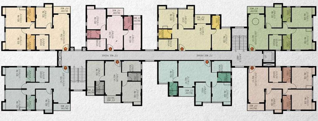 Floor Plan of Sunniva Legacy in Kamalgazi, Kolkata - Image 188100