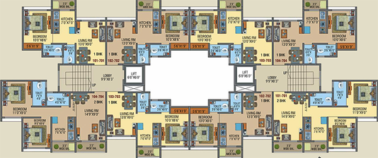 Floor Plan of Zoya Royal Residency in Palghar West, Palghar - Image 188145