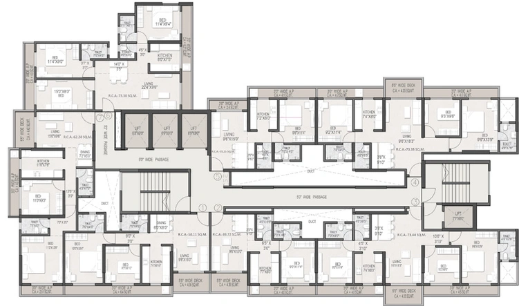 Floor Plan of JSB Gokul Nakshtra in Virar West, Palghar - Image 115484