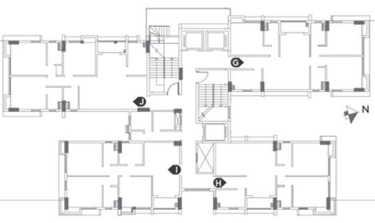 Floor Plan of Arun The Crown in Beleghata, Kolkata - Image 188194