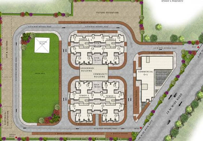 Master Plan of Pareena Om Apartments in Sector 112, Gurgaon - Image 188227