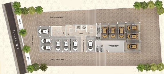 Master Plan of Trustworthy The Pride in Kamalgazi, Kolkata - Image 188237