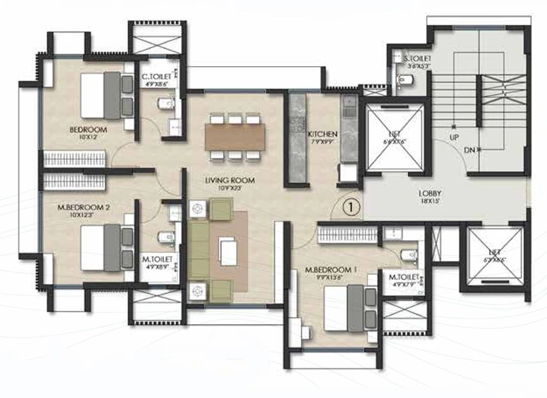 3 BHK Flat in Tropical Elegance in Khar West, Mumbai - Image 755738