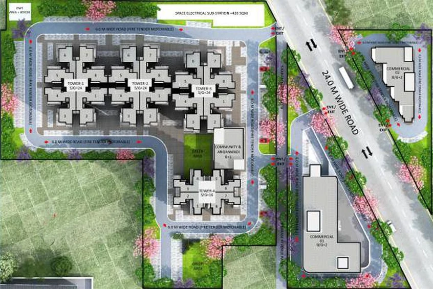 Master Plan of Pareena Rama Homes in Sector 89, Gurgaon - Image 188259