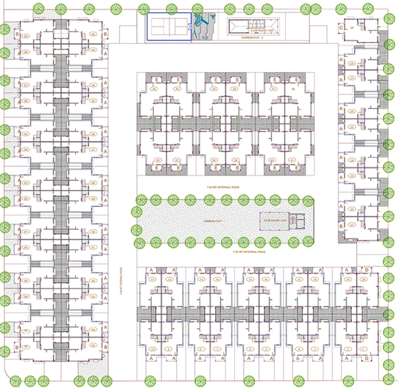Master Plan of Swarit The Villas in Borishana, Gandhinagar - Image 188282