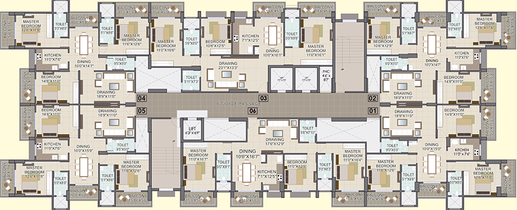 Floor Plan of Nutan Lotus Elegance in Danapur, Patna - Image 188381