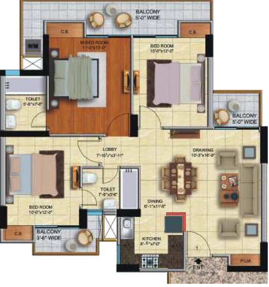 3 BHK Flat in Ace City in Sector 1, Greater Noida - Image 822373