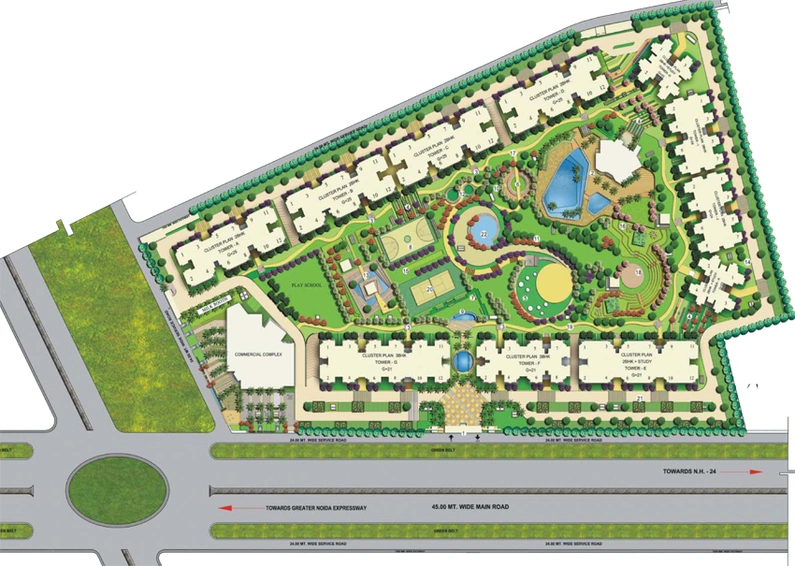 Master Plan of Ace City in Sector 1, Greater Noida - Image 188413