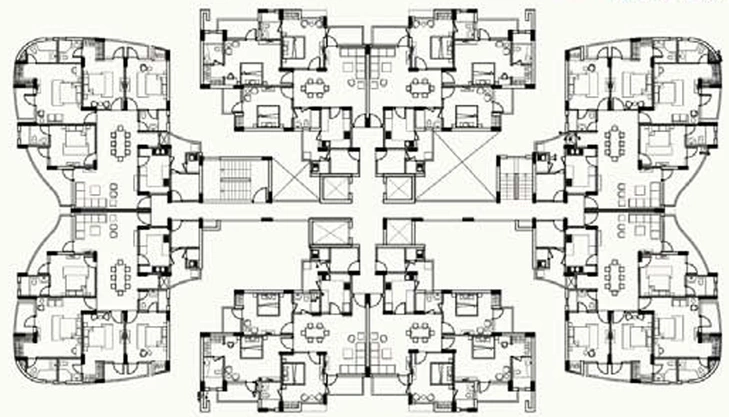 Floor Plan of Airwil Golf Green Avenue in Yamuna Expressway, Greater Noida - Image 188572
