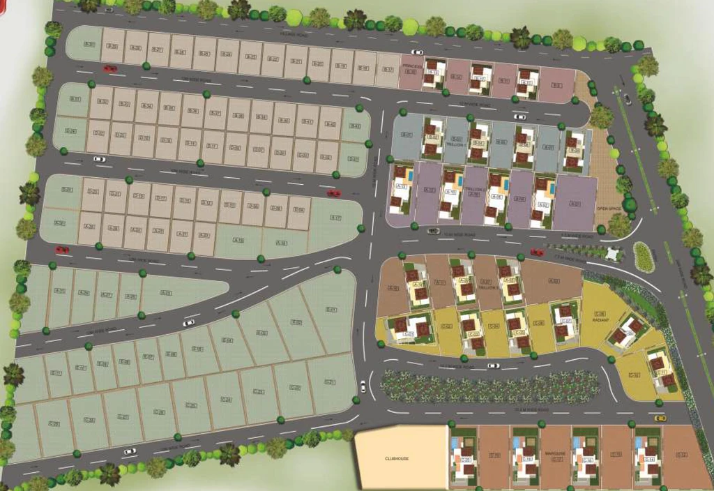 Master Plan of Pride Crosswinds in Jigani, Bangalore - Image 188599