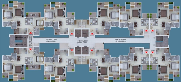 Floor Plan of Ajnara Khel Gaon in Sector 27, Greater Noida - Image 188583