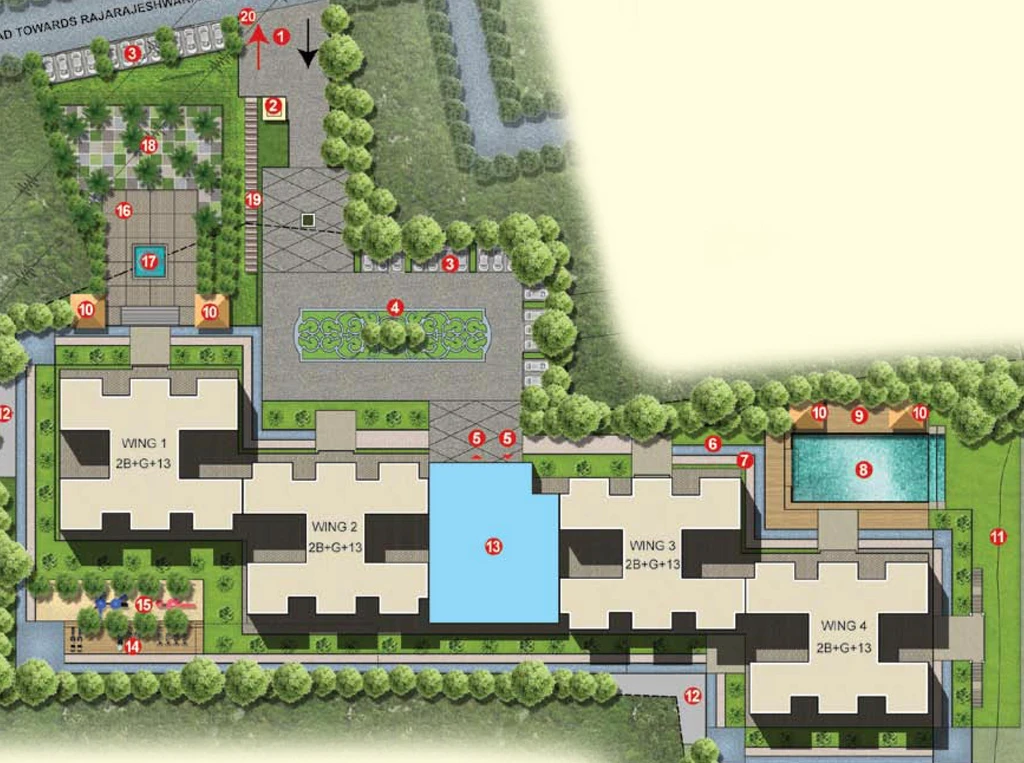 Master Plan of Sobha Valley View in Banashankari, Bangalore - Image 188623