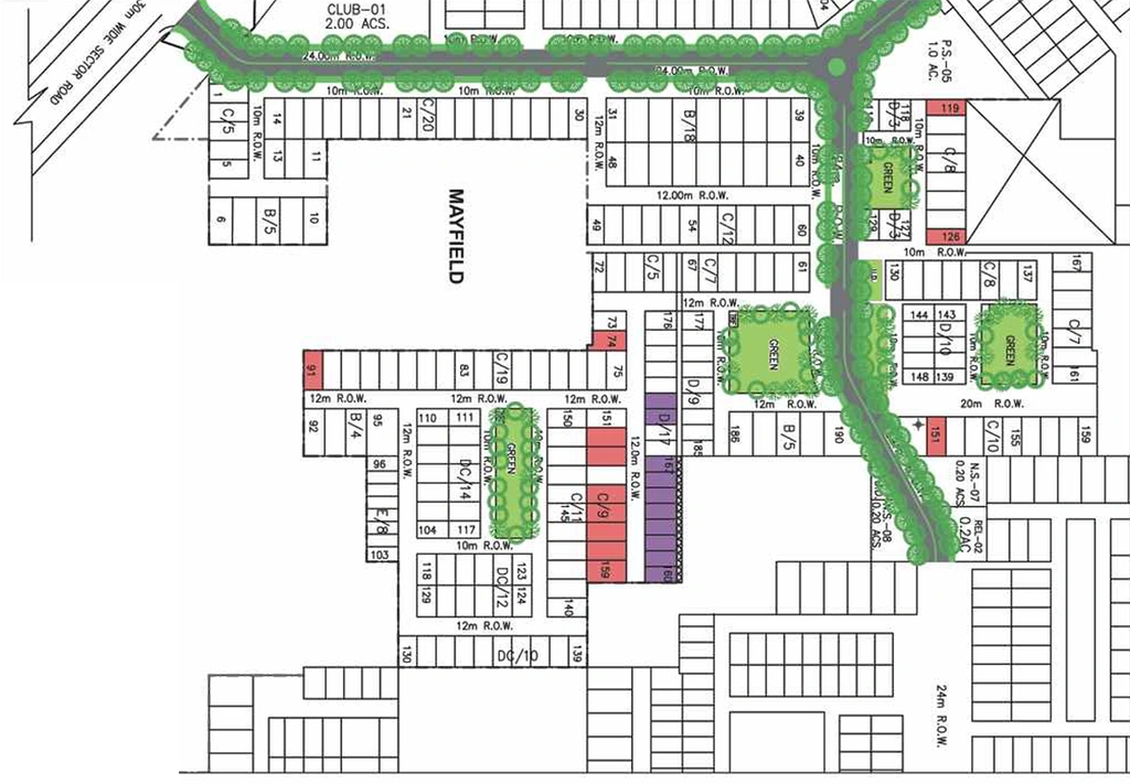 Master Plan of Unitech Woodstock Floors in Sector 50, Gurgaon - Image 188651