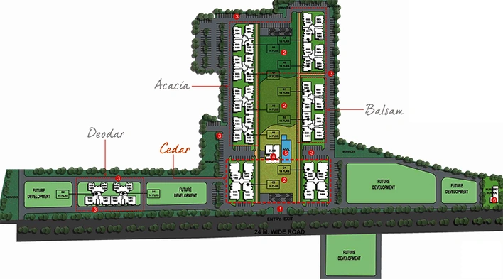 Master Plan of Unitech Sunbreeze in Sector 69, Gurgaon - Image 188694