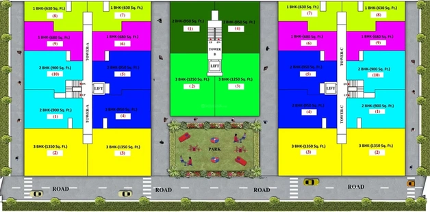 Master Plan of Arsh Noble Homes in Dundahera, Ghaziabad - Image 188712
