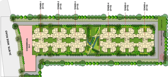 Master Plan of Rajvik Greens in Sector 79, Gurgaon - Image 188759