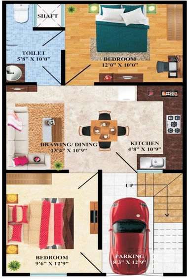 2 BHK House/Villa in Freedom Extension Valley in Techzone 4, Greater Noida - Image 822501