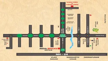 Location of India Bricks Ganga and Yamuna Tower - Image 188763