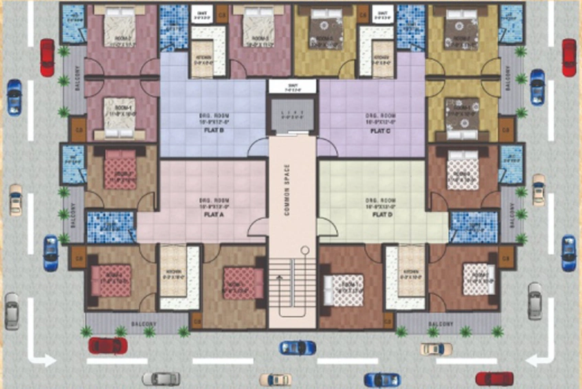 Master Plan of India Bricks Ganga and Yamuna Tower in Sector 1, Greater Noida - Image 188764