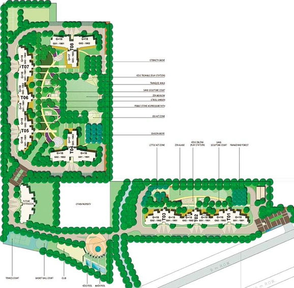 Master Plan of Unitech Harmony in Nirvana Country, Gurgaon - Image 188800