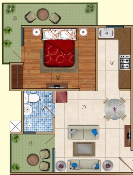 1 BHK Flat in HBA Tech Zone Residency in Yamuna Expressway, Greater Noida - Image 822535