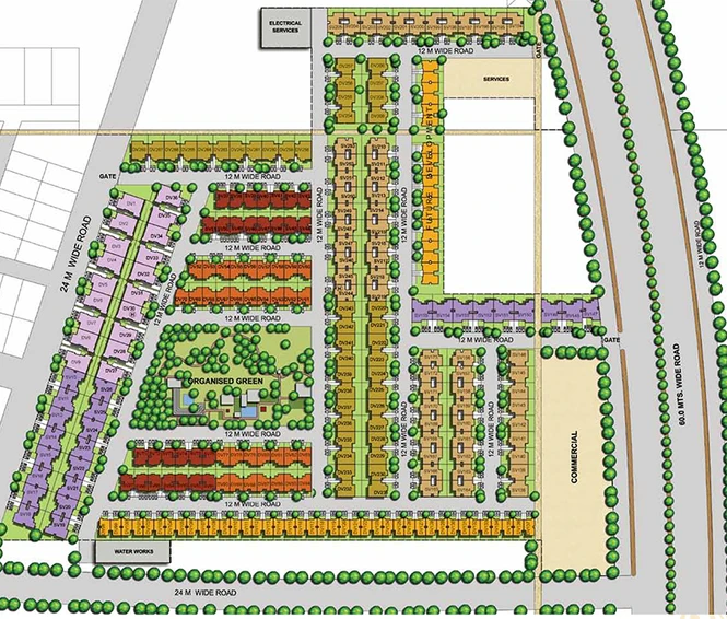 Master Plan of Unitech Alder Grove in Nirvana Country, Gurgaon - Image 188862
