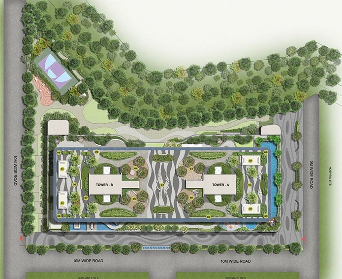 Master Plan of Trevoc Royal Residences in Sector 56, Gurgaon - Image 189009