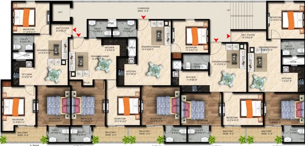 Floor Plan of Rudransh Bella Vista in Sector 1, Greater Noida - Image 189015
