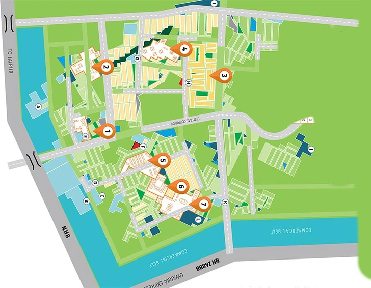 Master Plan of Vatika Independent Floors in Sector 82, Gurgaon - Image 189034